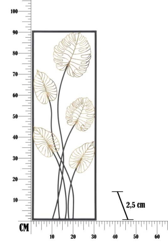 Mauro Ferretti Panou Fier De Lux -B- Cm 31X2,5X90