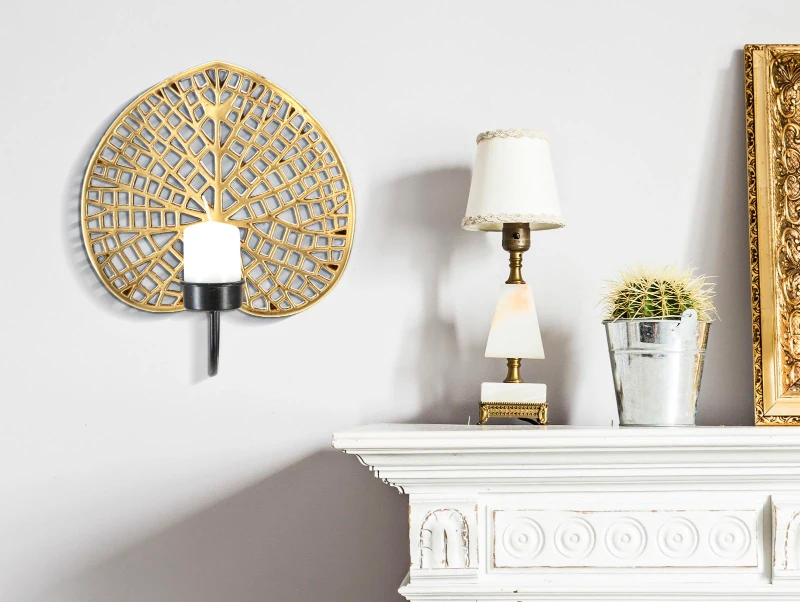 Mauro Ferretti SUPORT LUMANARE DE PERETE LOTUS CM 20X8X22,2