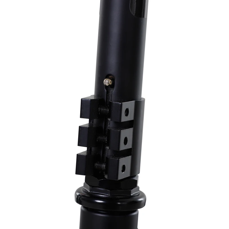 HOMCOM Pro stuntstep, step, freestyle trucs, met 100 mm PU-wielen, voor kinderen en volwassenen, aluminium, zwart(m-7)