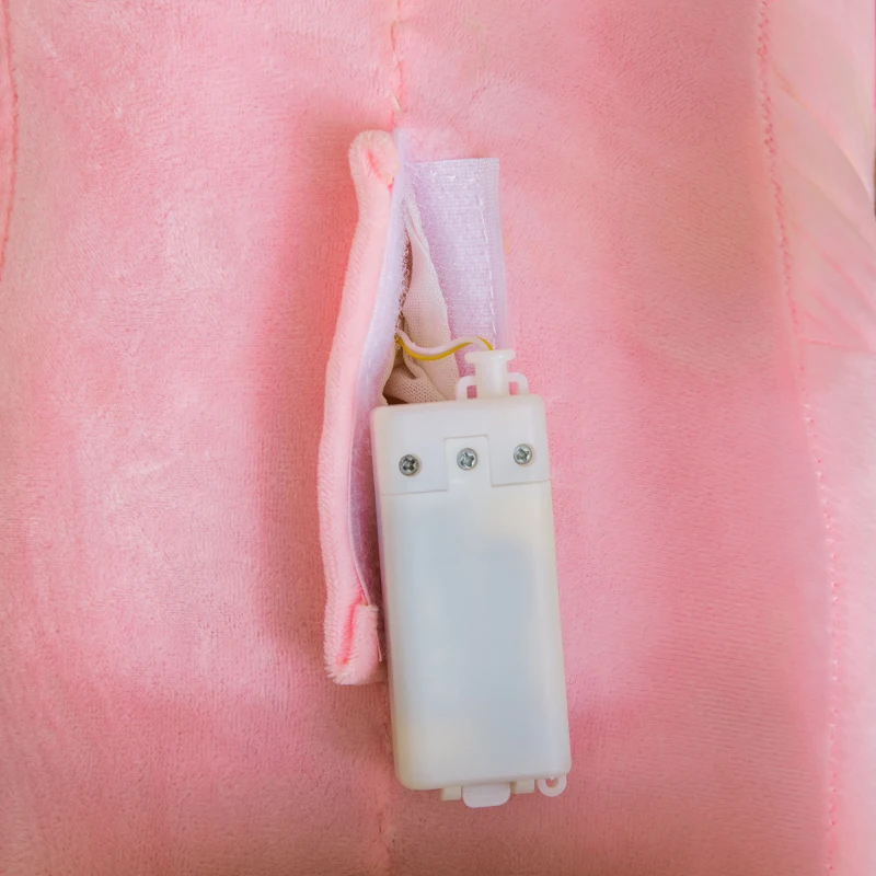 HOMCOM Cavalo Baloiço com Rodas e Forma de Elefante com Músicas Infantis e Cinto de Segurança 60x35x45 cm Rosa