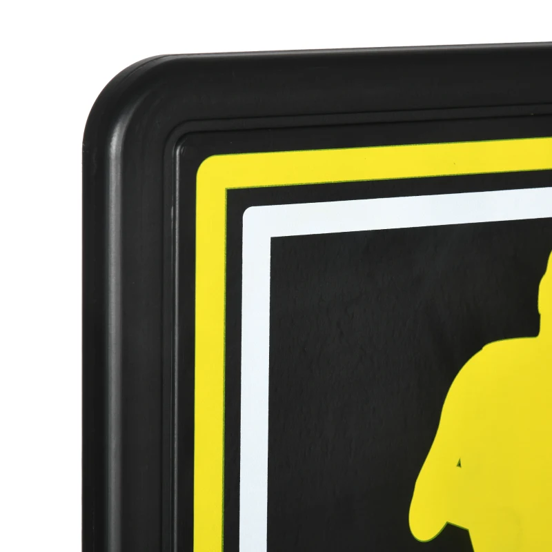 SPORTNOW Tabela de Basquetebol de Parede para Interior Exterior Tabela de Basquetebol para Adultos 110x90x70 cm Preto e Amarelo