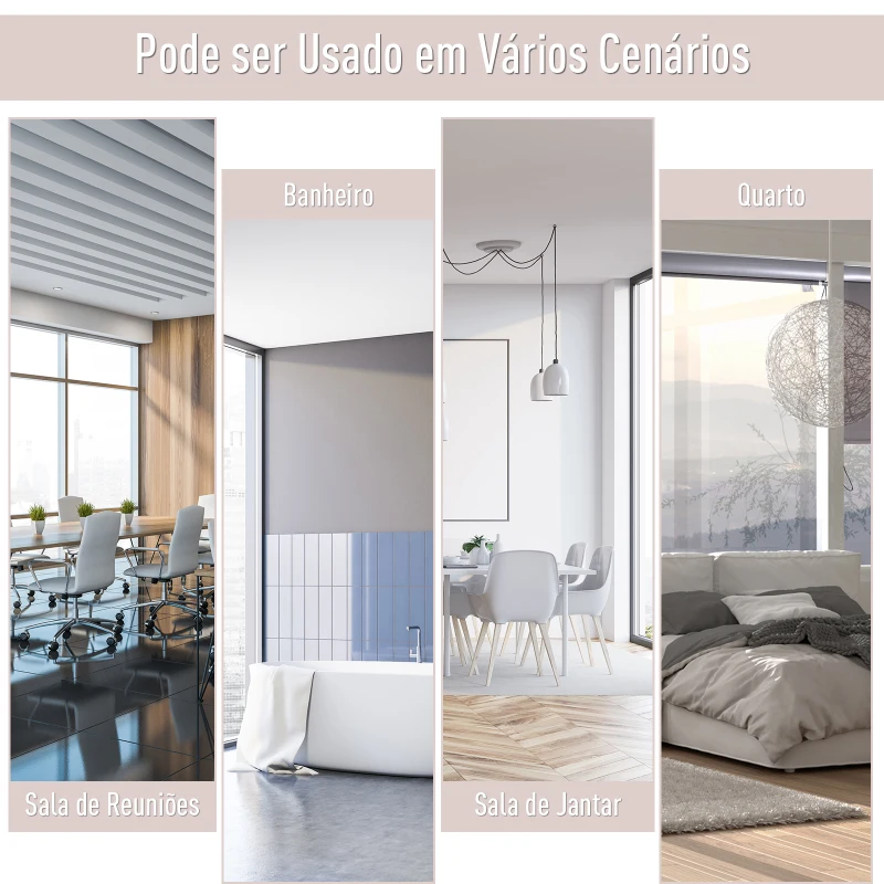 Outsunny Toldo Vertical Enrolável 140x250 cm com Manivela Proteção UV para Interior Exterior Varanda  Creme