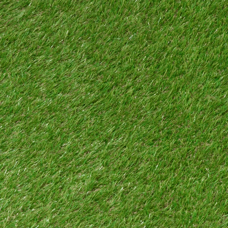 Outsunny Césped Artificial 3x1 m con Altura de Hierba 25mm Rollo de Hierba Sintética de Exterior para Jardín y Terraza