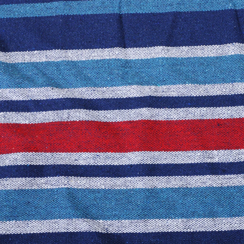 Outsunny Hamaca para Jardín 210x150 cm Hamaca Colgante Portátil Carga Máx. 180 kg para Acampar Piscina Camping Rayas Azul y Rojo