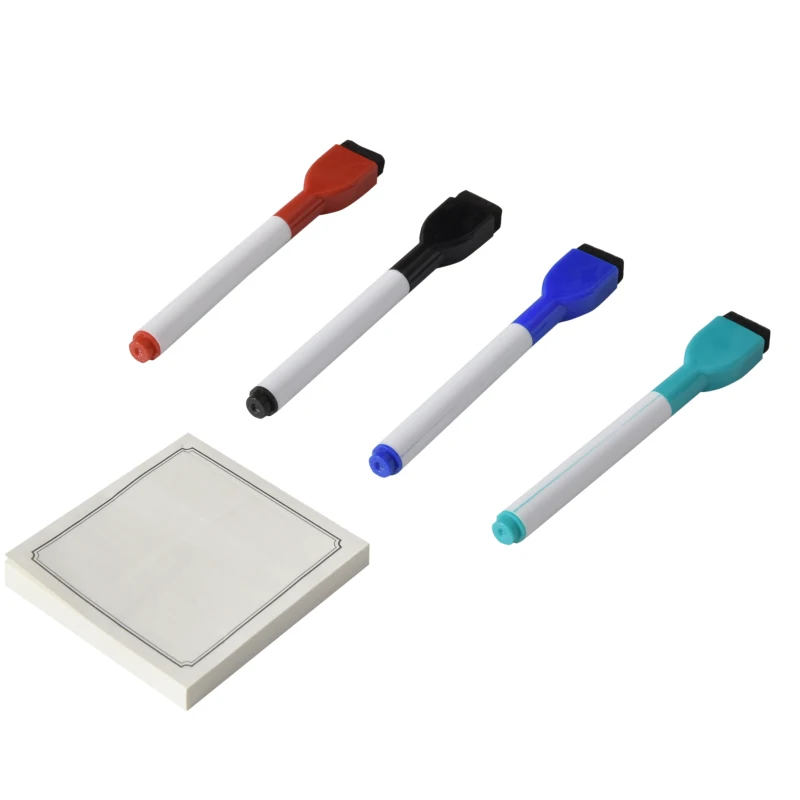 Organizer na biurko tablica na notatki ze stojakiem na tablet szkło PP