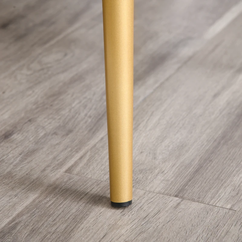 HOMCOM Scaune Moderne și Capitonate, Set din 2 Piese pentru Salon, Sufragerie, Bucătarie sau Zona de Servit Masa, 50x56.5x85 cm, Verde