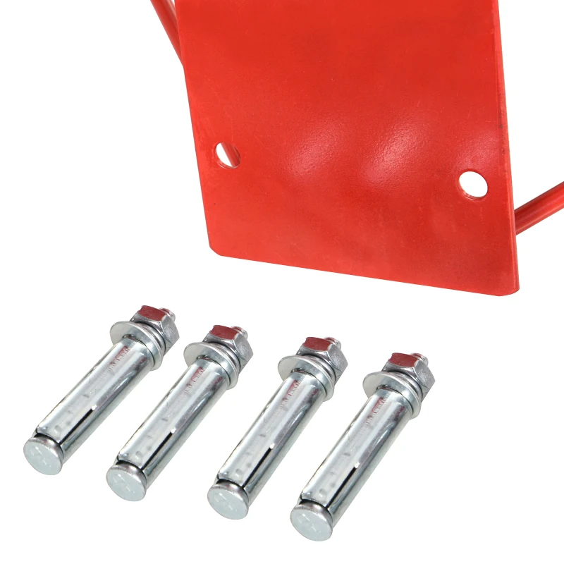 HOMCOM Plasa Cos de Basket cerc din metal plasa din nylon Φ46cm