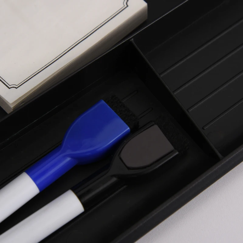 Organizer na biurko tablica na notatki ze stojakiem na tablet szkło PP