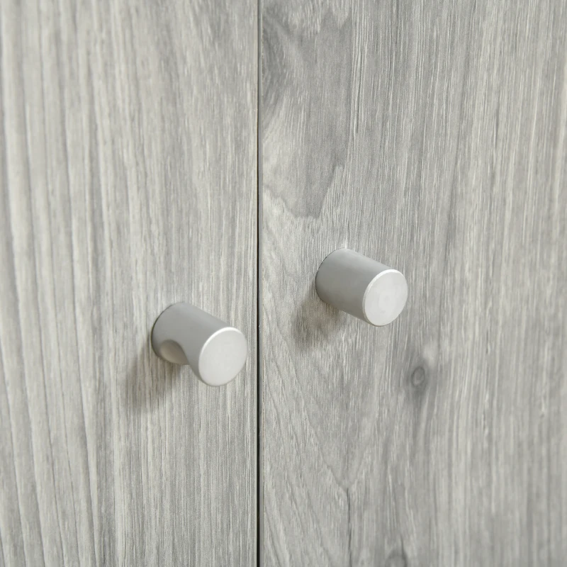 Kuweta toaleta dla kota do legowiska dla kota z otworem drzwiowym kolor biały + dąb szary