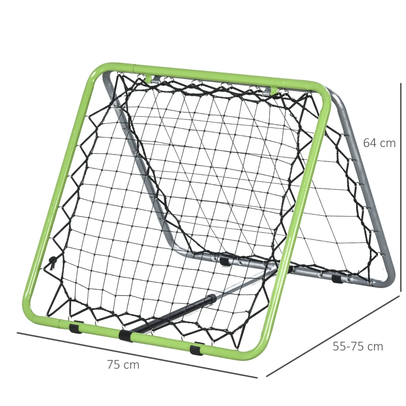 Rebounder do bejsbola Bramka odbijająca Rama z siatką Siatka treningowa składana metal zielony