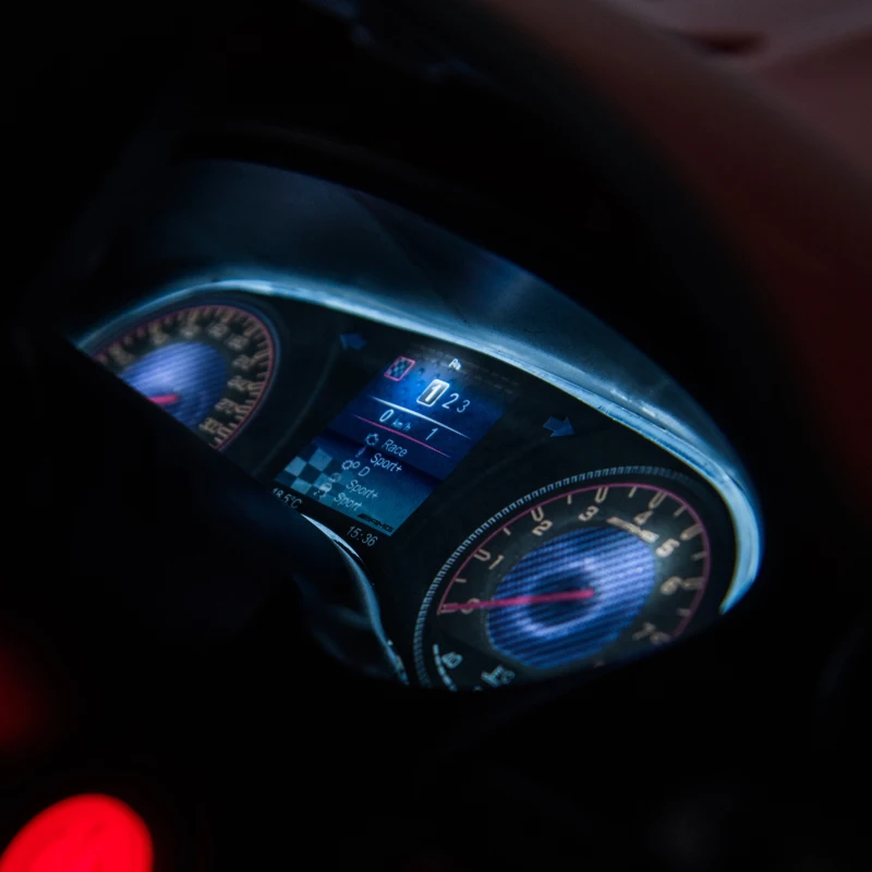 HOMCOM Kinderfahrzeug GTR 12V Mercedes-AMG GTR Elektroauto mit Fernbedienung Musik(MP3/USB) Licht ab 3 Jahren Metall Rot 105 x 58 x 45 cm