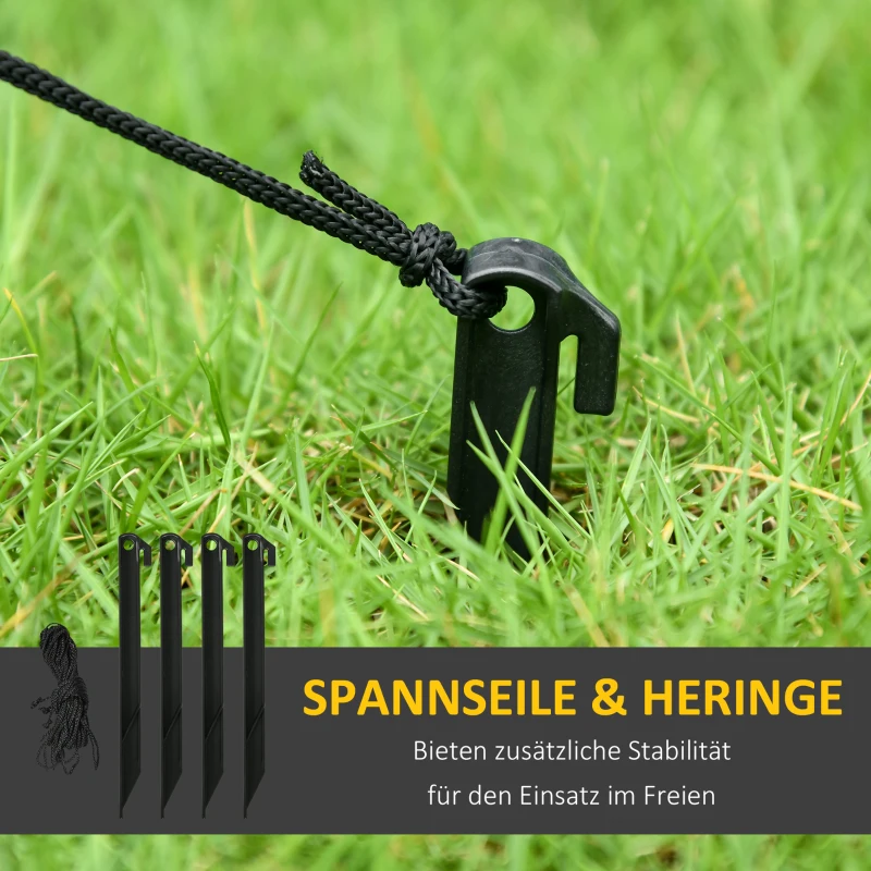 HOMCOM Halloween-Dekoration, Hexe im Hexenkessel, selbstaufblasbar, interne LED-Beleuchtung, 1,15 x 0,95 x 1,75m