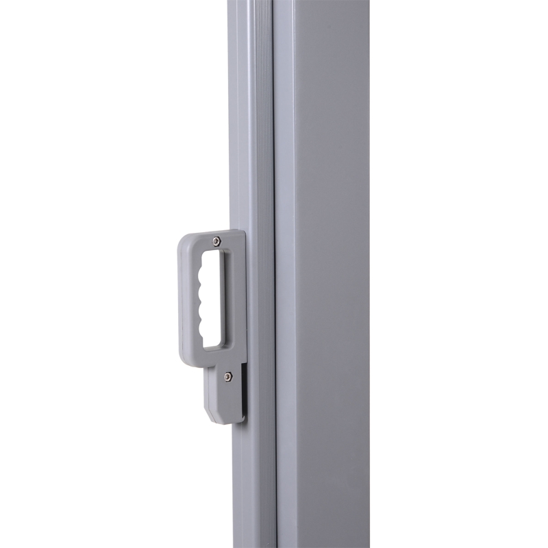 Outsunny Store latéral brise-vue rétractable 300 x 200 cm, paravent extérieur en aluminium, protection solaire, brise-vue extensible pour balcon, jardin, terrasse, gris
