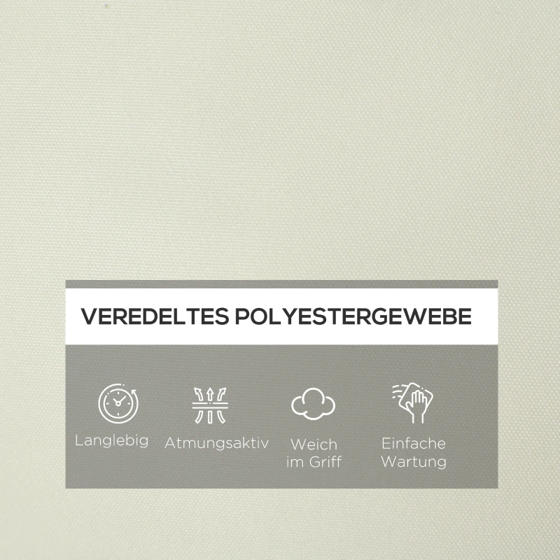 Outsunny Ligbedkussen, ligstoelkussen, buitenligbedkussen, waterafstotend, Grijs