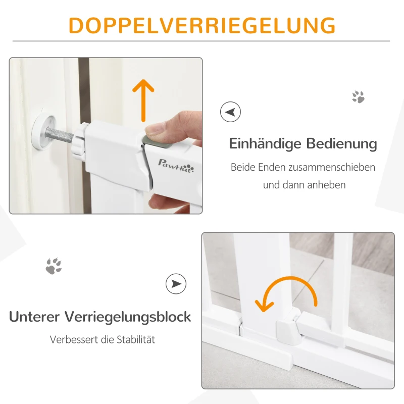 PawHut hondenhekje 131 cm x 2 cm x 76 cm(m-4)