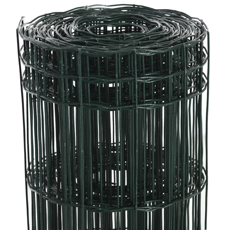 PawHut Filet en maille plastique pour animaux de compagnie clôtures jardin treillis protection 10 x 1,22 m PVC