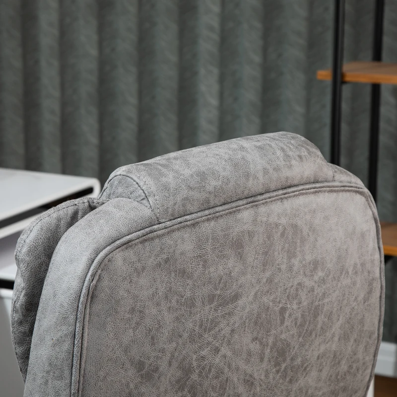 Vinsetto Ergonomic Office Chair Comfortable Desk Chair with Armrests Adjustable Height Reclining and Tilt Function Grey