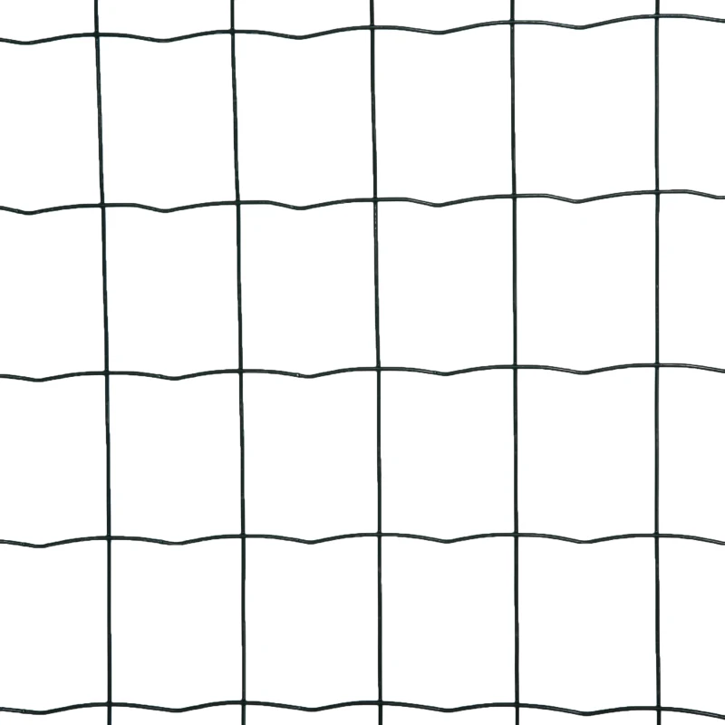 Outsunny Plasa pentru Imprejmuire 25x1.7md din Otel Plastifiata pentru Gradini si Spatii Exterioare, Rola de 25m si Inaltime 1.7m, Verde