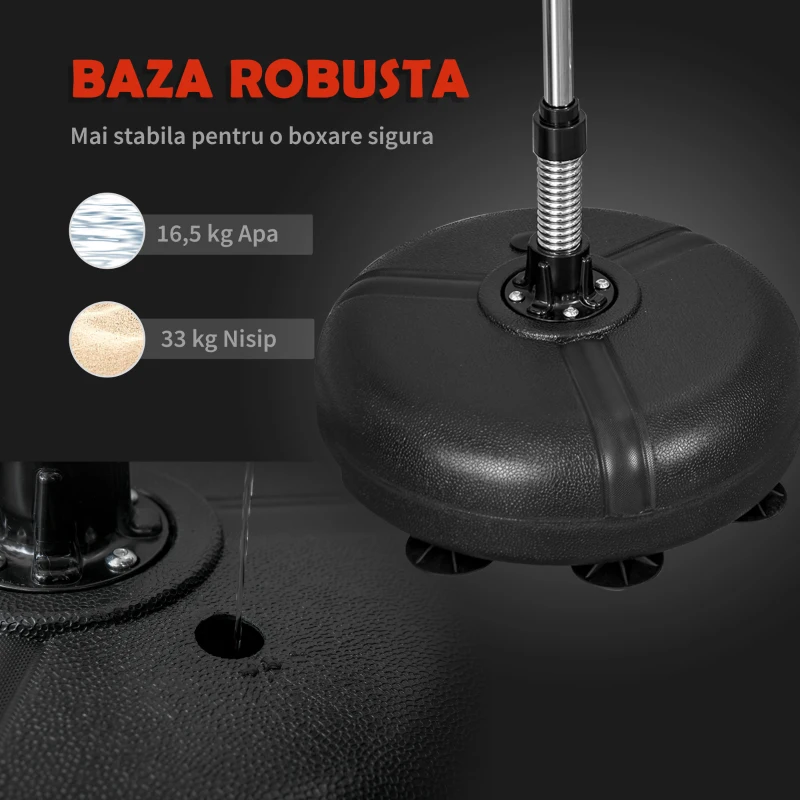 HOMCOM sac de box, 45x45x133-151cm, auriu