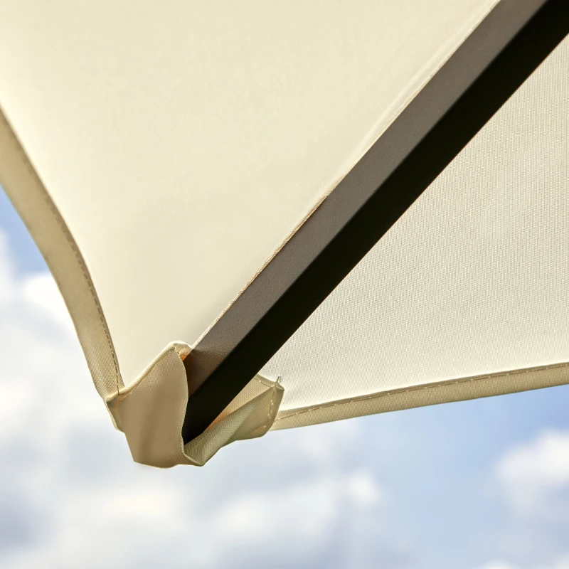 Outsunny Foișor de Grădină din Metal cu Acoperiș, 300x300x260 cm, Crem(m-9)