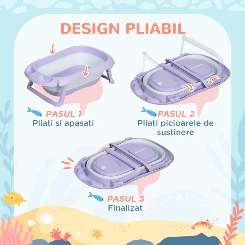 Zonekiz Cadita Pliabila cu Perna – Pentru Bebelusi