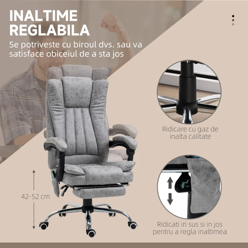 Vinsetto Fotoliu Birou cu Masaj & incalzire(m-4)
