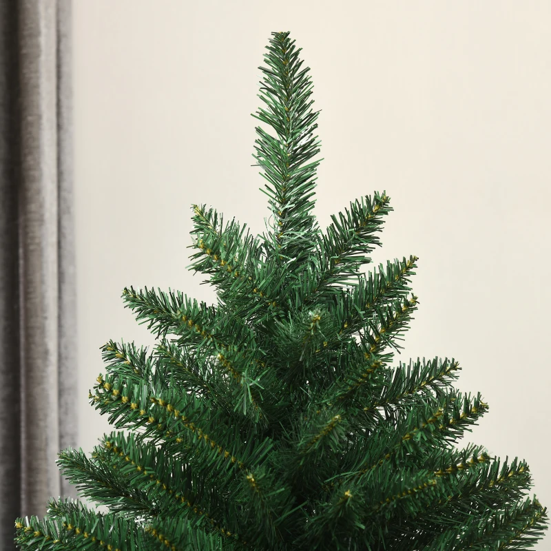 HOMCOM Pom Artificial de Craciun inalt, Decor Pom de Craciun cu 800 de Crengute, Deschidere Automata, Verde;