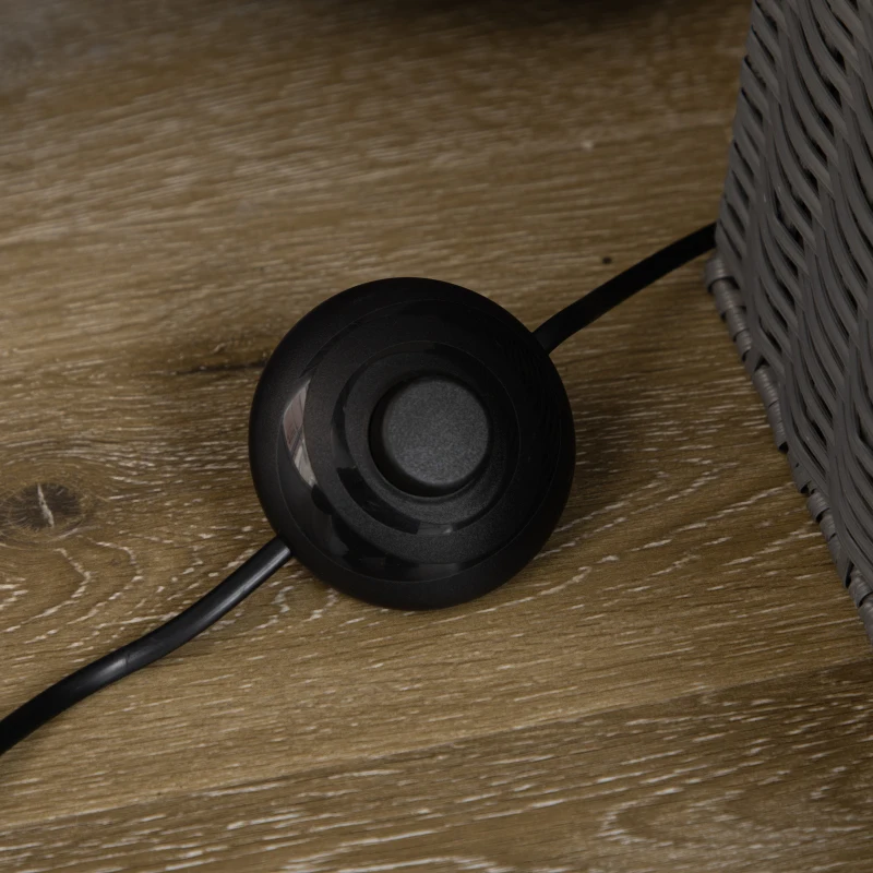 HOMCOM Lampa stojąca, retro lampa podłogowa, 40 W lampa stojąca z oprawką E27, metal