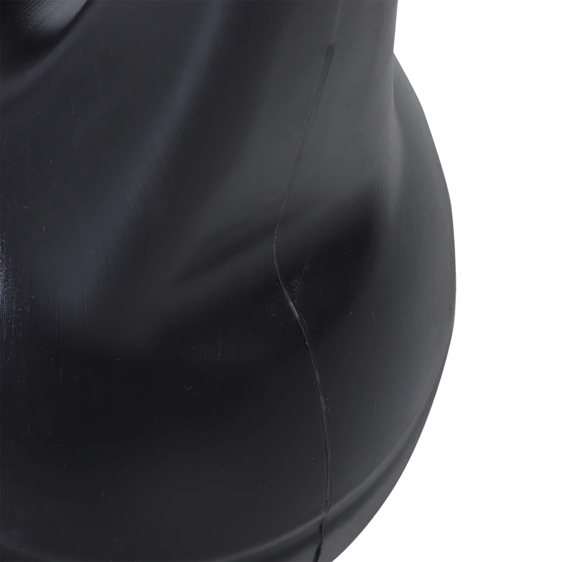HOMCOM Peso Russo de 8 kg Kettlebell Preenchido de Areia com Punho Largo e Antiderrapante para Trenos em Casa e Ginásio 22x17x24 cm Preto