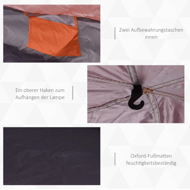 Namiot quick-up podwójna ściana outdoor wodoodporny z torbą i moskitierą Outsunny