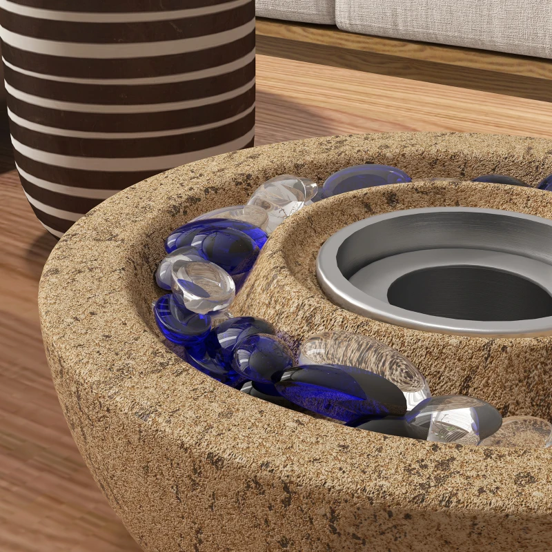 HOMCOM Kamin na etanol, 1000BTU Bio-Etanol Kamin, Kominek stołowy, 0,4L Ogień stołowy