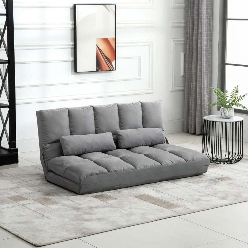 HOMCOM canapea de podea, pliabila 130x73x60 cm(m-10)
