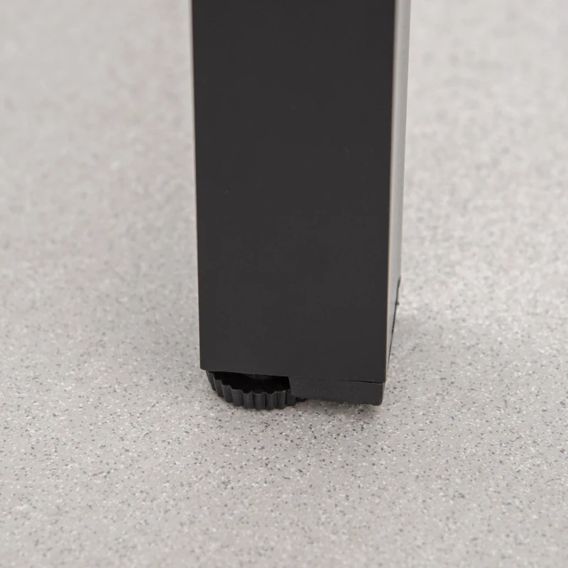 Outsunny Set Mobilier de Gradina de 5 Piese din Aluminiu, Set de Masa cu 4 Scaune de Exterior Pliabile Reglabile pentru 4 Persoane, Negru