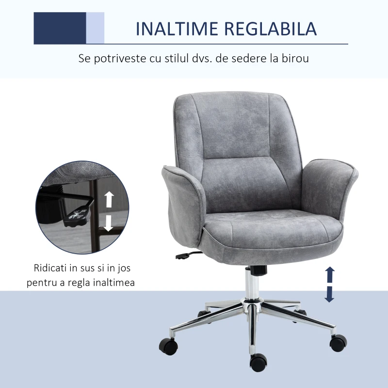 Vinsetto Scaun Birou Ergonomic – Reglabil & Balansoar, 67×69×102 cm