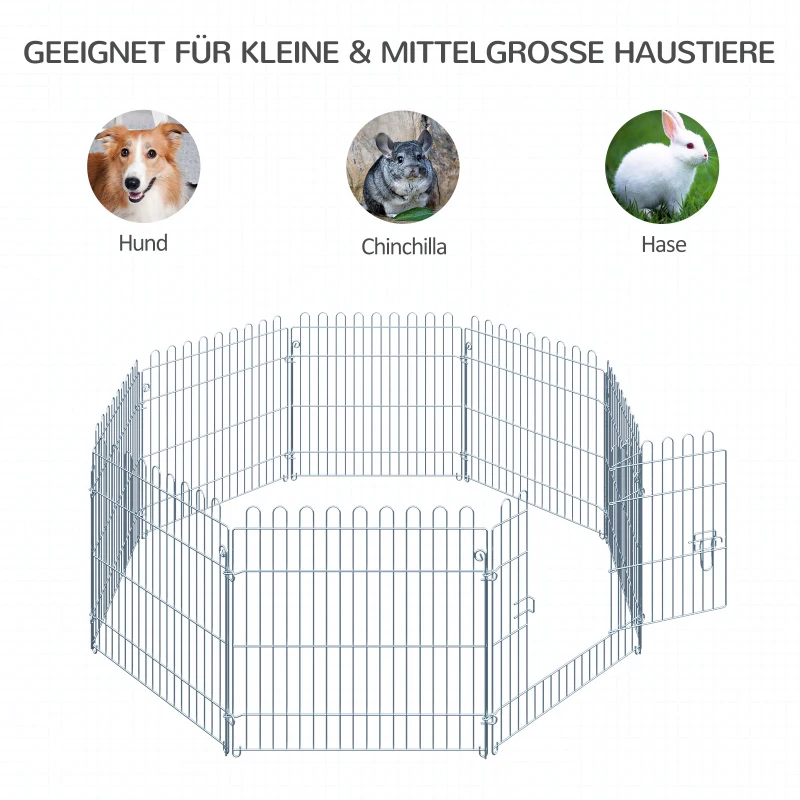 PawHut Ren puppy-uitloop puppyhek box voor dieren puppyhek 4 maten