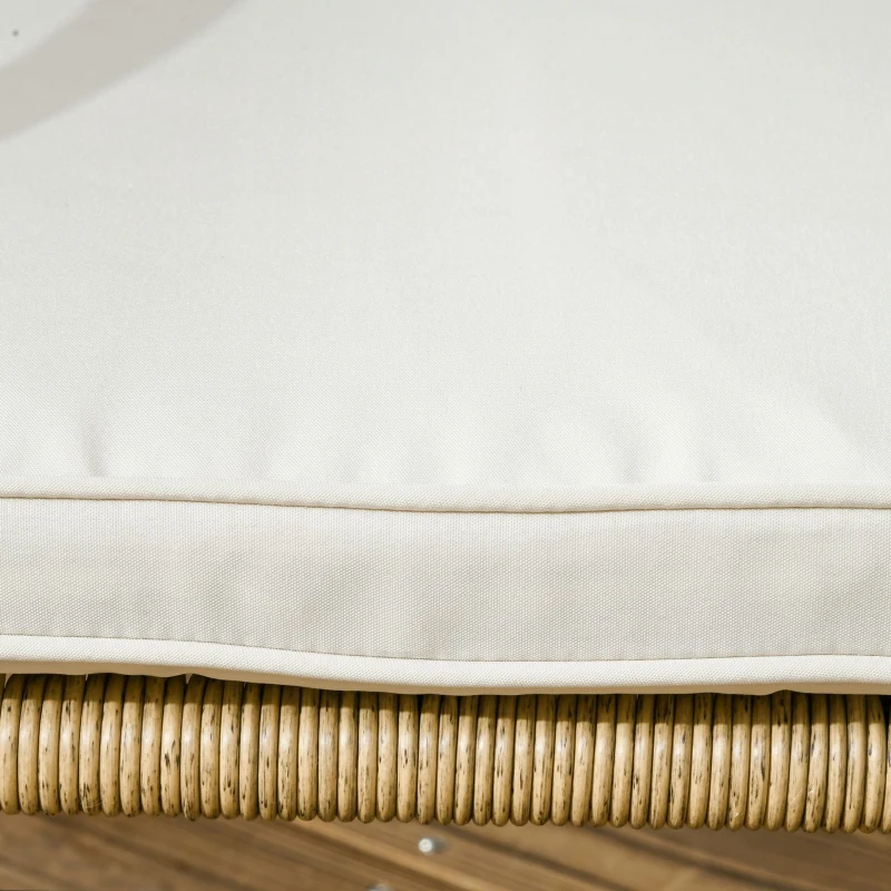 Outsunny Ensemble salon de jardin 4 pièces canapé 2 places 2 fauteuils 1 table basse avec coussins