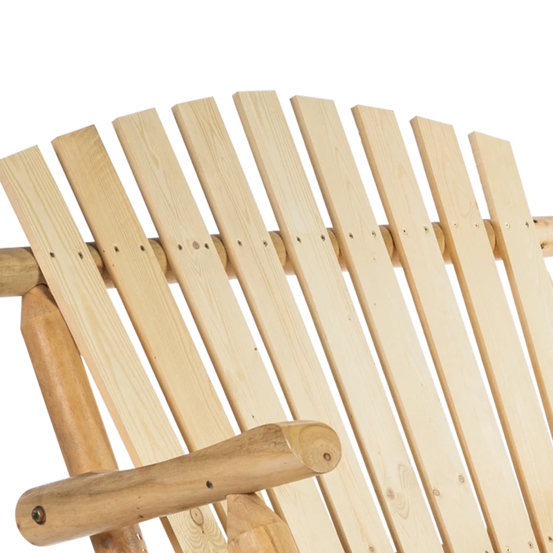 Outsunny Panchina Panca a Dondolo da Giardino a 2 Posti in Legno 114 × 96 × 98cm