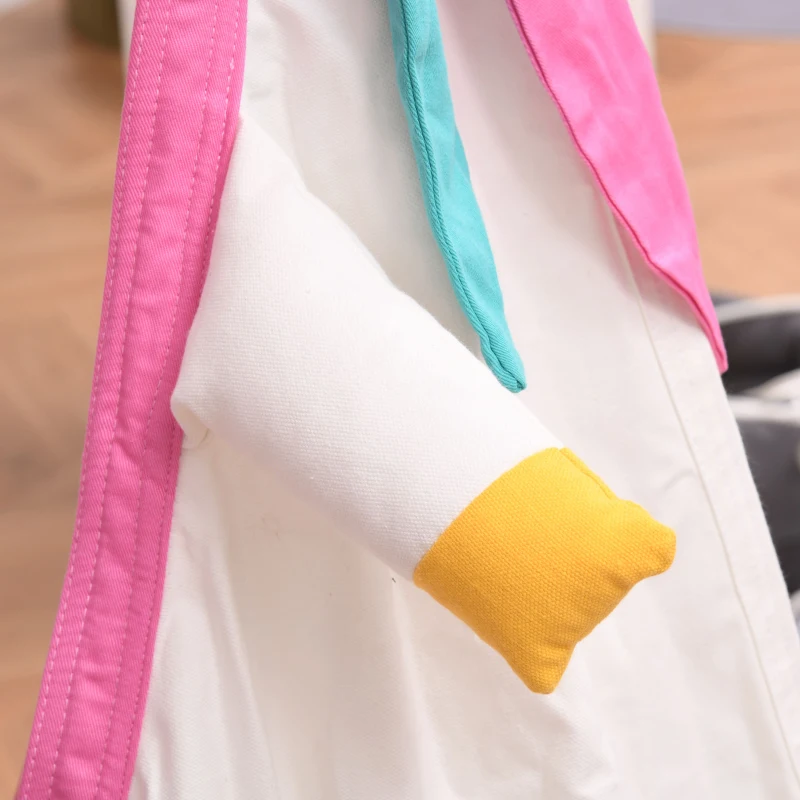 Outsunny Scaun Suspendat pentru Copii in forma de Unicorn pentru Interior si Exterior