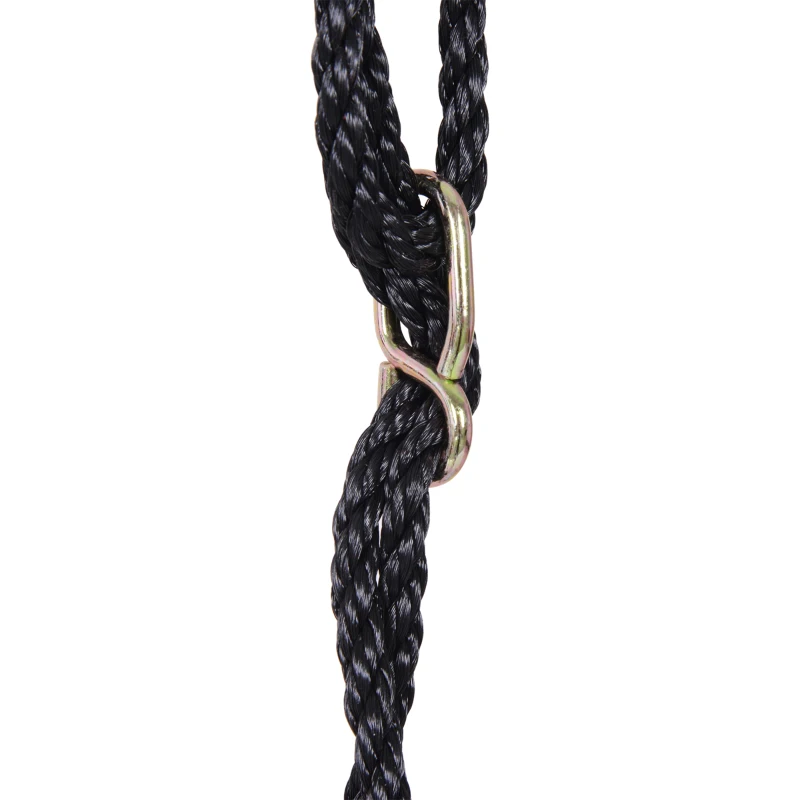 HOMCOM 23.5 Inch/ 60 cm Spider Web Tree Swing for Kids Children Nest Swing Seat Heavy Duty Rope Metal Frame Outdoor Birds Crows Toys Garden Backyard