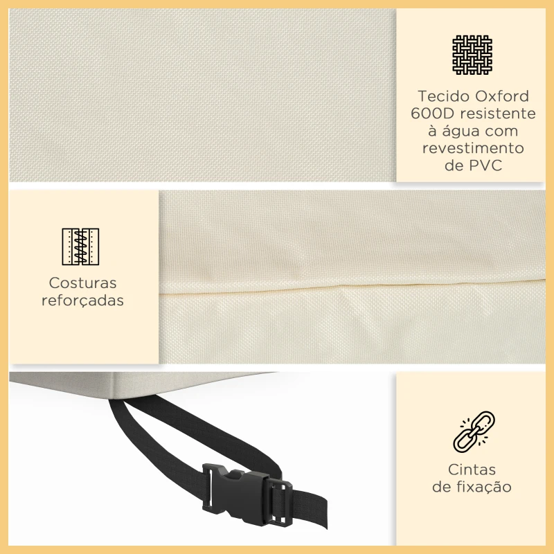 Outsunny Capa Protetora para Móveis de Jardim 218x111x63-101 cm Cobertura de Móveis de Tecido Oxford 600D Impermeável para Sofás Bancos