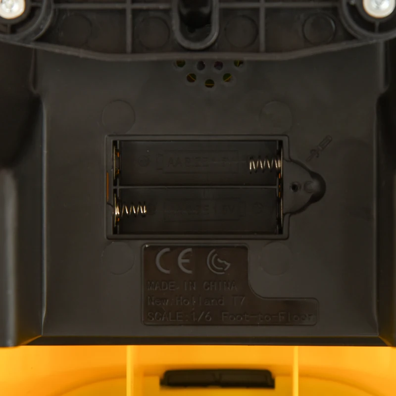 HOMCOM Tractor para Niños de 12-36 Meses con Remolque Extraíble Coche Correpasillos con Bocina Faros Pala Asiento de Suelo 25 cm y Rastrillo Carga 25 kg 91x29x44 cm Amarillo