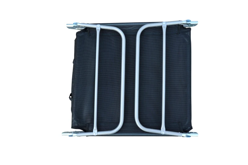 Tumbona Inclinable Plegable para Jardin Playa o Piscina con Almohada Acero y Textilene 182x56x24.5 cm Negro