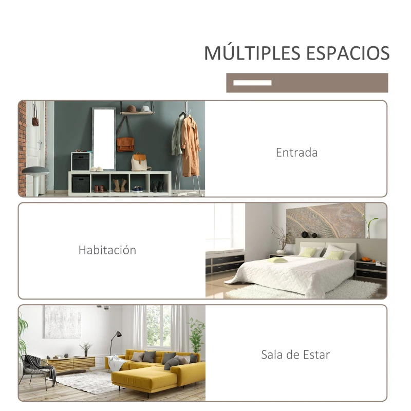 HOMCOM Perchero Zapatero con Banco 4 Ganchos 2 Compartimentos Abiertos 2 Cajones Extraíbles y Estante Inferior Moderno para Recibidor Entrada 89x42x172 cm Blanco