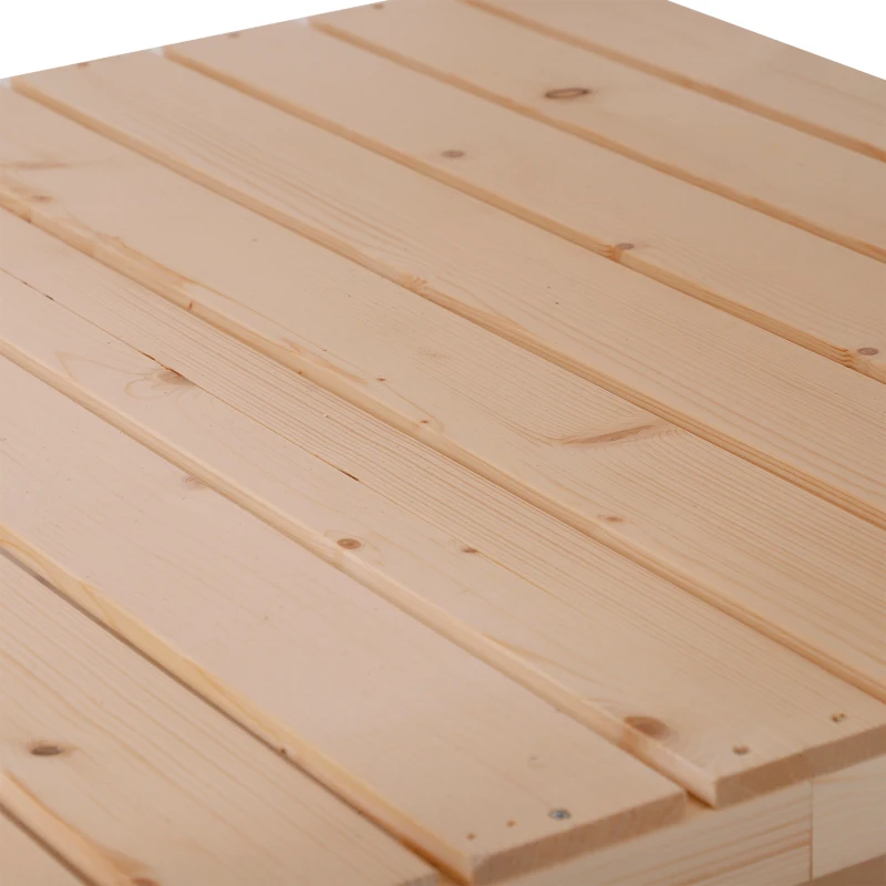Outsunny Huerto Urbano Tabla de Crecimiento Mesa de Cultivo Vintage con Estante de Almacenaje Mesa Exterior Jardín para Plantación 91x91x81cm Madera