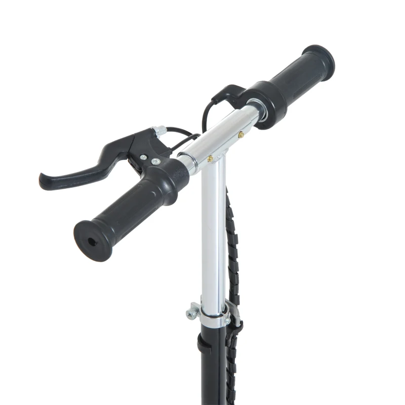 HOMCOM Patinete Eléctrico para Niños Scooter Eléctrico Plegable 120W con Manillar Ajustable Velocidad 10 km/h 78x37x99 cm Azul