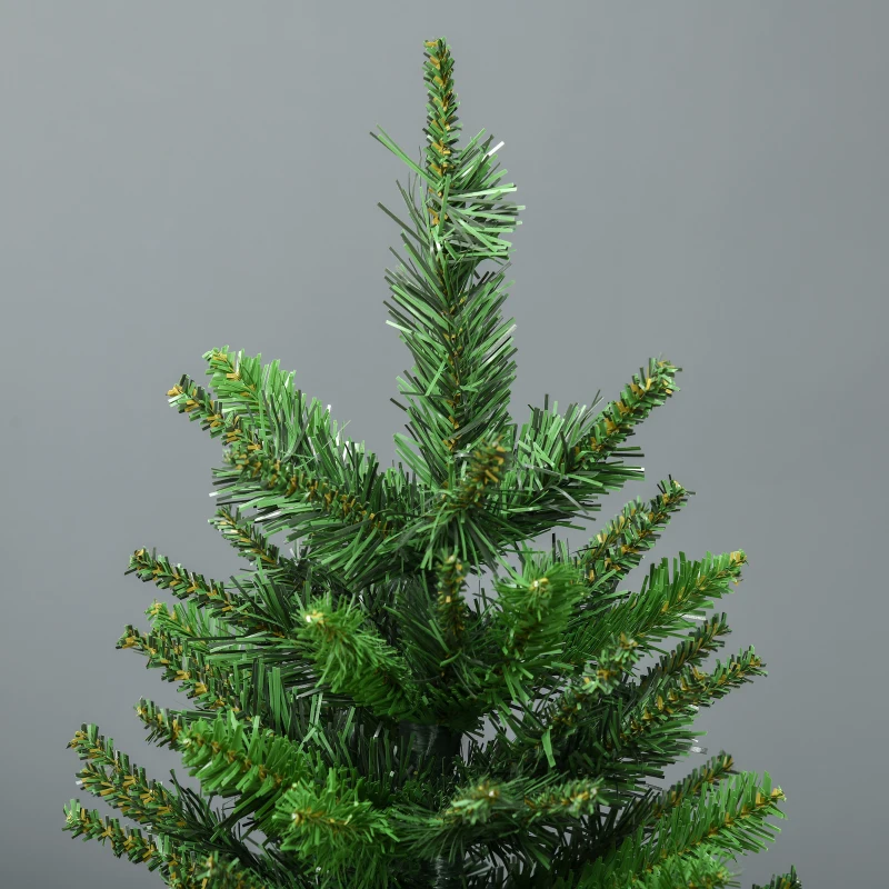 HOMCOM Sapin de Noël artificiel avec 310 branches support en acier socle pliable en acier hauteur 120 cm vert