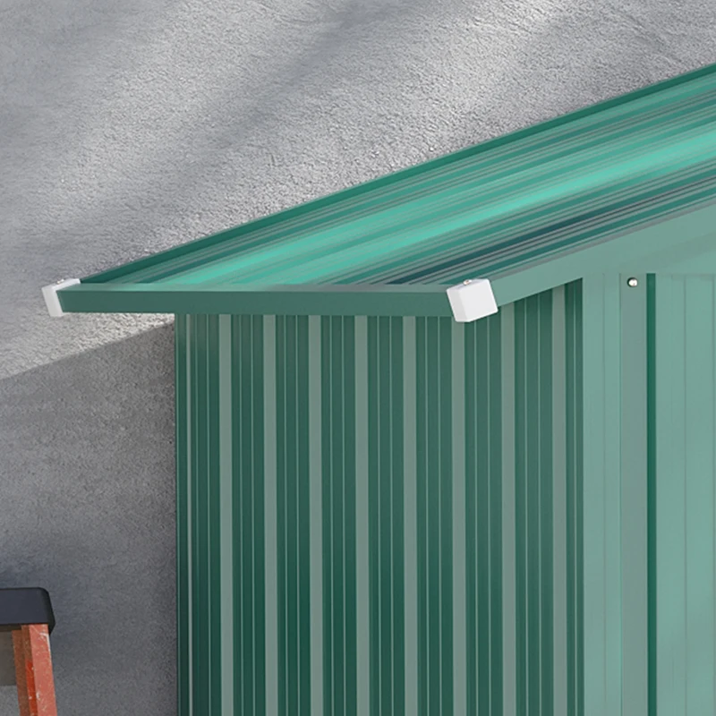 Outsunny 6x3ft Garden Metal Storage Shed w/ Double Sliding Door & Air Vents, Tool Storage for Backyard Patio Lawn, Green