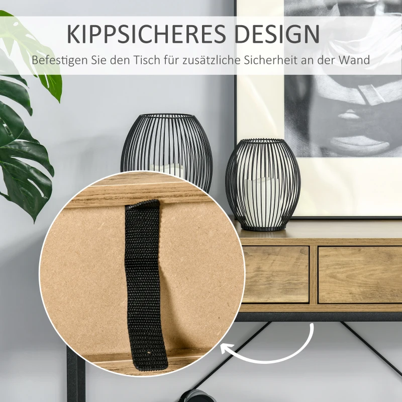 HOMCOM stół konsolowy 100 cm x 35 cm x 76,5 cm