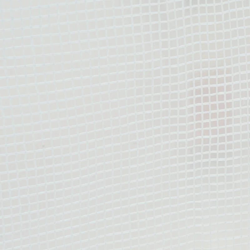 Outsunny Estufa tipo Túnel 445x200x200 cm com Porta Enrolável e 6 Janelas Cobertura de PE 140 g/m² Anti-UV Branco