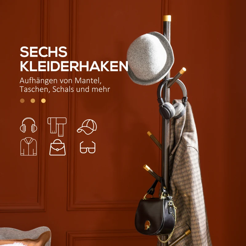 HOMCOM Szafa z sześcioma haczykami